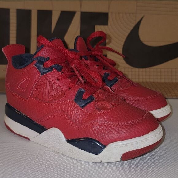 AIR JORDAN 4 RETRO SE 'FIBA' Gym Red White Metallic Gold Obsidian TD Size 9c - Picture 12 of 16